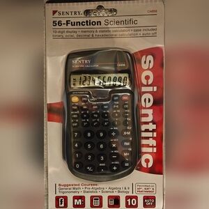 Entry Black 56-Function Scientific Calculator